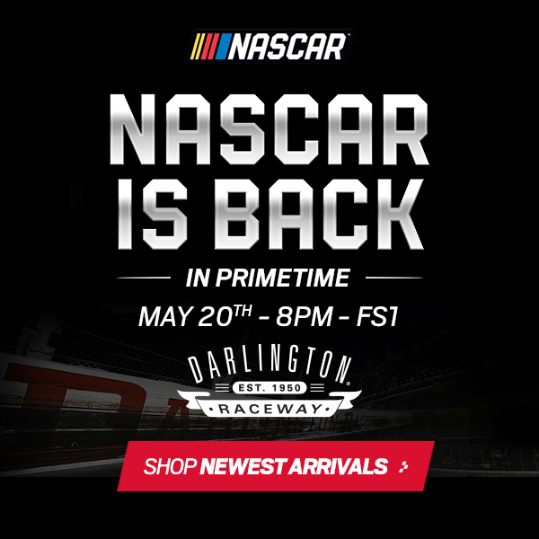 NASCAR IS BACK IN PRIMETIME!!! Tune-in TONIGHT at 8pm on FS1 at Darlington Raceway! Shop Our Newest Collections! nas.cr/2LvPuBF <a href="/NASCAR/">NASCAR</a> <a href="/NASCARONFOX/">FOX: NASCAR</a> <a href="/TooToughToTame/">Darlington Raceway</a> #NASCARIsBack #TooToughtoTame