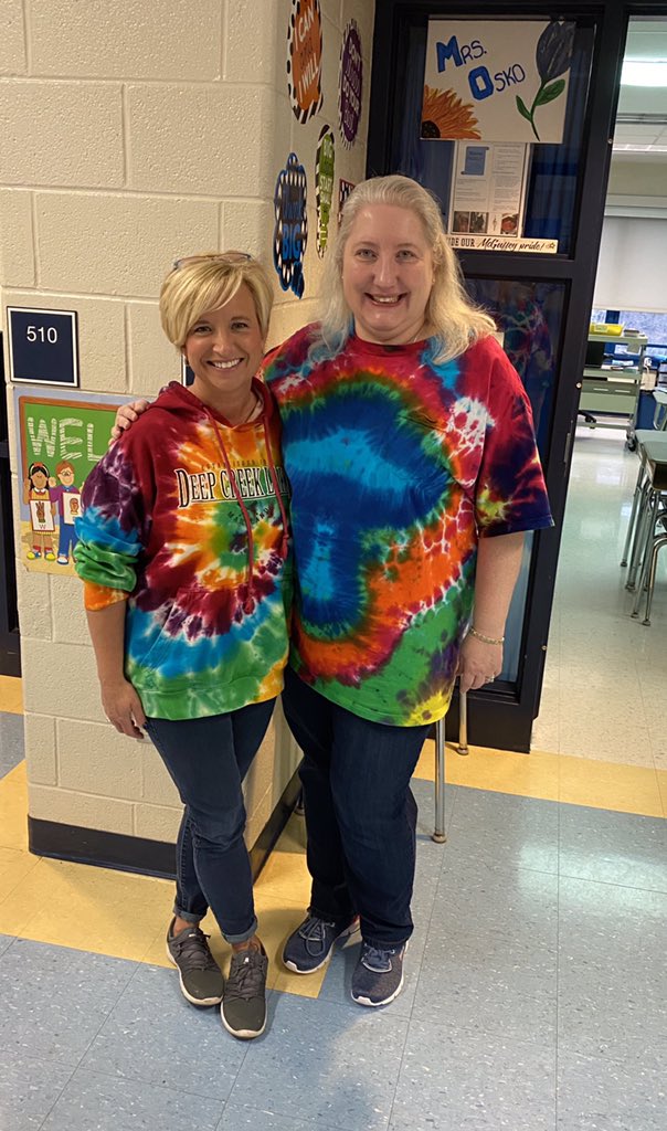 amyosko's tweet photo. Work Wednesday for McGuffey Spirit Week!  Teaching is my favorite job!! Pictures from first day of school, Spirit Day this spring, and Light It Up Blue! in remote learning!  #Mc3G #McGConnected @mcg_special @McGuffeySD @ClaysvilleES https://t.co/jLjGiyX8oZ