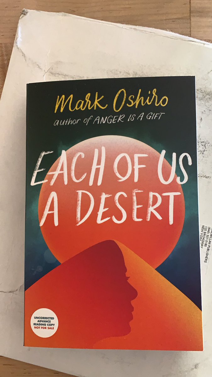 Thank you @MacmillanUSA @StMartinsPress for awesome #Bookmail today! Can’t wait to read Each of Us a Desert @MarkOshiro