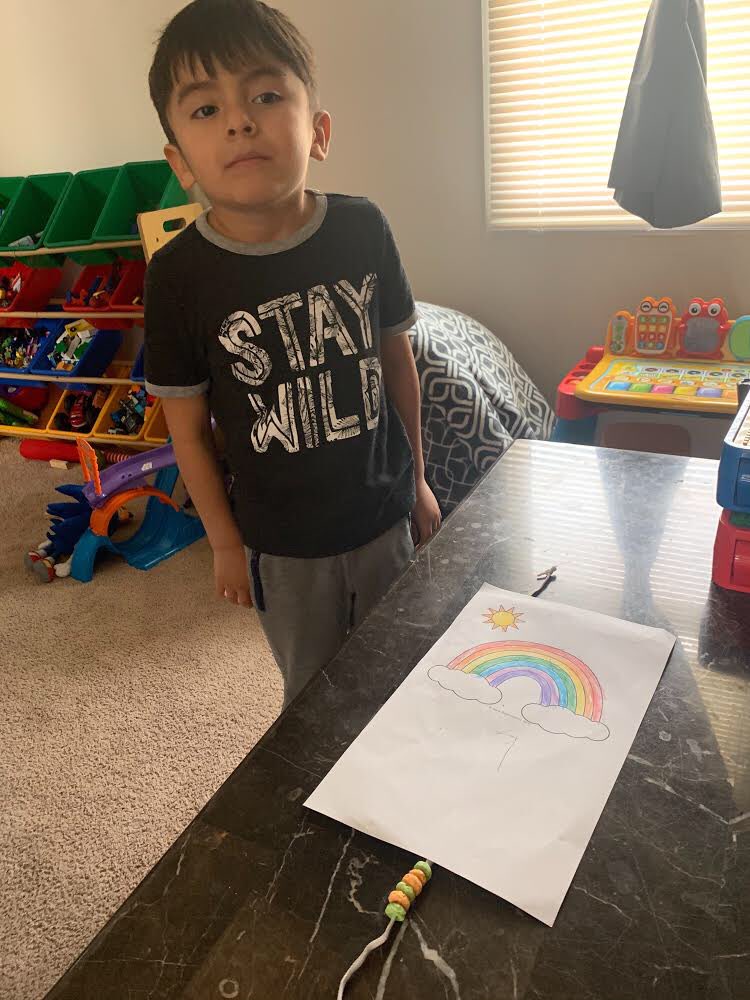 AliensEndeavour's tweet photo. Today’s activities were all about rainbows! We made a rainbow mosaic, performed a “magic” rainbow milk experiment, practiced writing letters in a rainbow tray and used small manipulatives to practice beading and counting! 🌈🌈🌈 #nhtschoolstogether https://t.co/9CmBypIPiy
