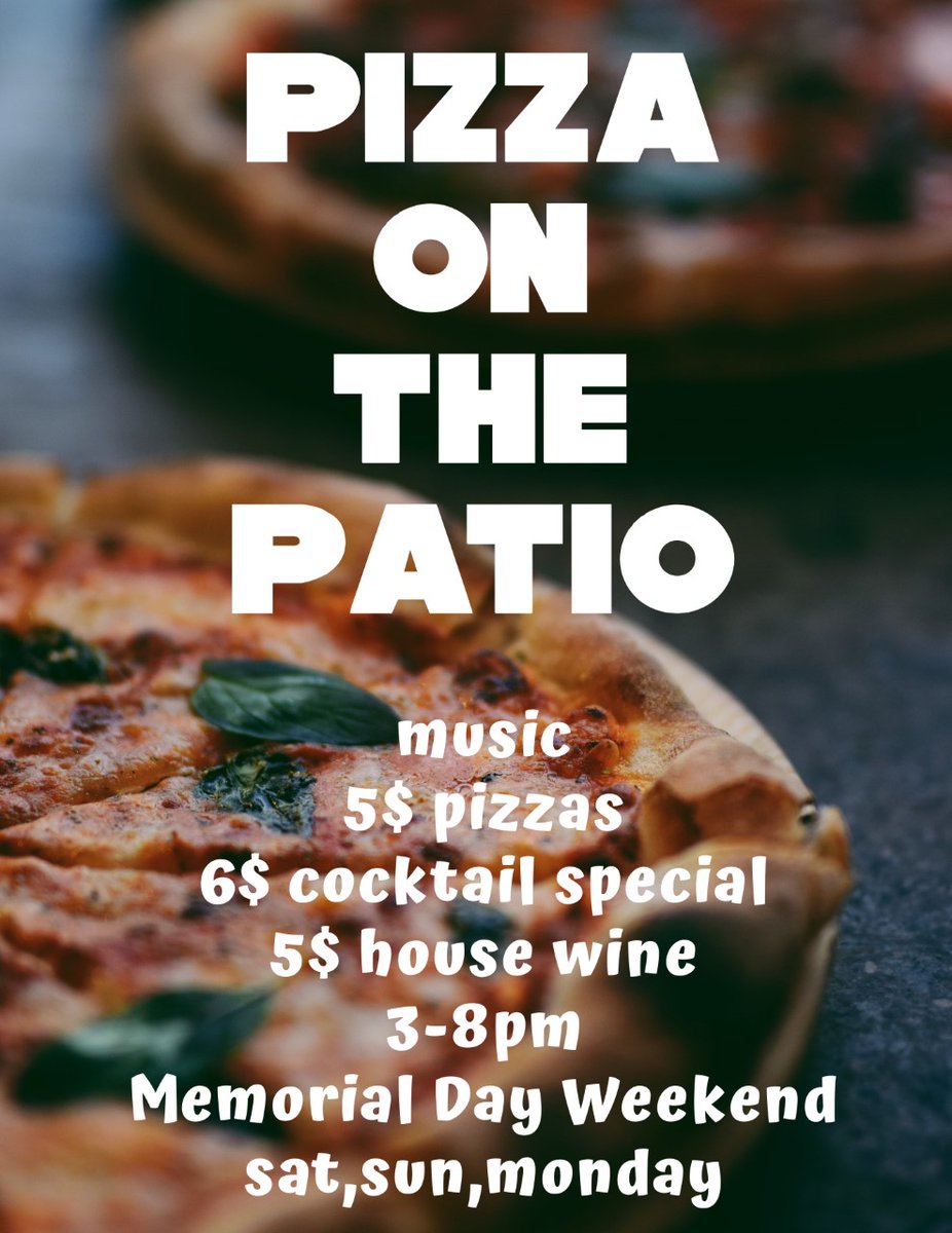 TrailsGolfClub's tweet photo. Join us this Memorial Day Weekend for Pizza on the Patio! https://t.co/EpdGdGddLT
