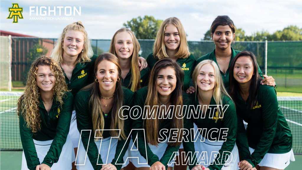 ATU_Athletics's tweet photo. WT | Congrats to the Golden Suns for winning the Central Region ITA Community Service Award ! #FightOn https://t.co/jqH70eIPdP