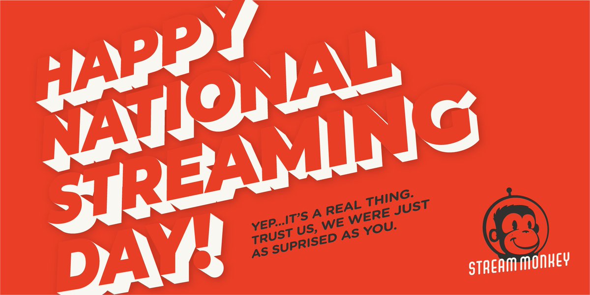 Did you know there was a National Streaming Day? Well, guess what? There is! Stop by and celebrate with us! 🎉
We will hand you a piece of cake 🍰 from 6 feet away. 😎
