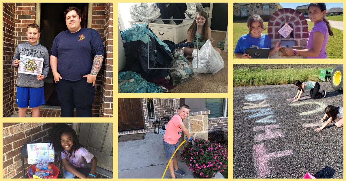communityisd's tweet photo. WOW!! Weβve been so inspired by the photos shared from #BraveExperience!! Our Braves have been spreading generosity, wisdom, humility, and passion across the #commUNITY!! ππ https://t.co/gXGNrfSm0J