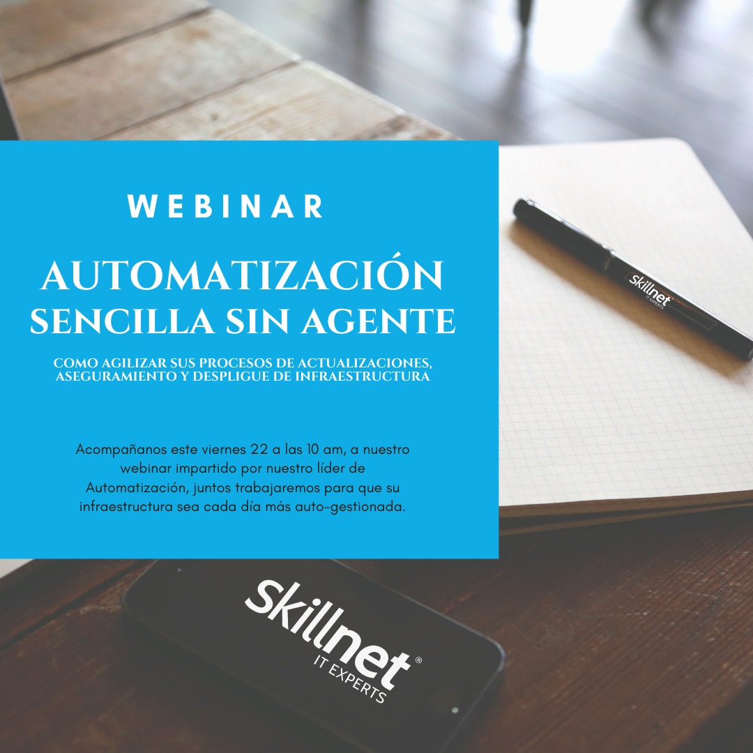 SkillNetIT's tweet photo. Juntos trabajaremos para que tu infraestructura sea auto-gestionable!! Acompáñanos en nuestro Nuevo Webinar

https://t.co/YCmbVIjvRY https://t.co/o0IMkofcrc