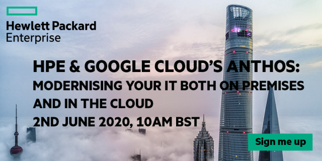 Join @HPE and @GoogleCloud on 2nd June to hear how our partnership is delivering true #hybridcloud and #multicloud for containers with #GoogleAnthos. dy.si/jkHFYo2