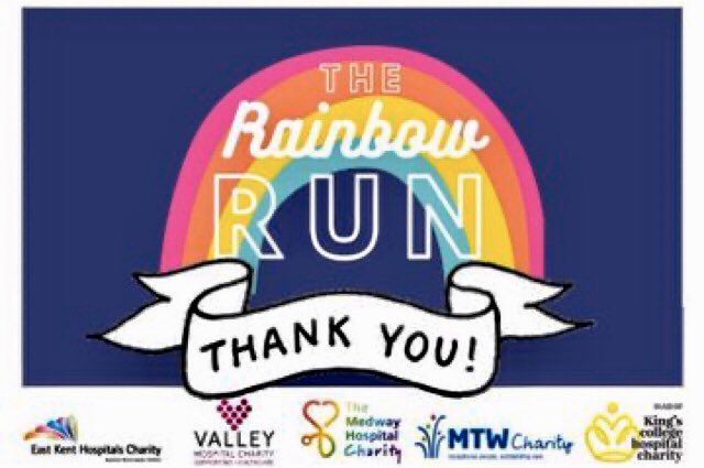 Last Sunday loads of #Kent people took part in the <a href="/RainbowRun4/">The Rainbow Run</a>🌈

At 3.50 this afternoon <a href="/BBCRadioKent/">BBC Kent</a> we meet the founders, Ellie Rogers and Caroline Lawton, to see how much was raised for <a href="/EKHCharity/">East Kent Hospitals Charity</a> <a href="/VHCharity/">Valley Hospital Charity</a> <a href="/Medway_NHS_FT/">Medway NHS Foundation Trust</a> <a href="/supportkings/">King's College Hospital Charity</a> <a href="/MtwCharity/">Maidstone and Tunbridge Wells NHS Charitable Fund</a>