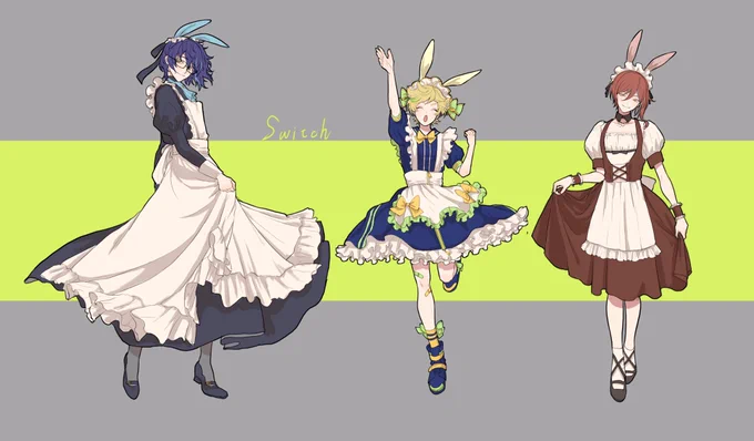 ⚡にノリノリでメイドさん着てもらった 