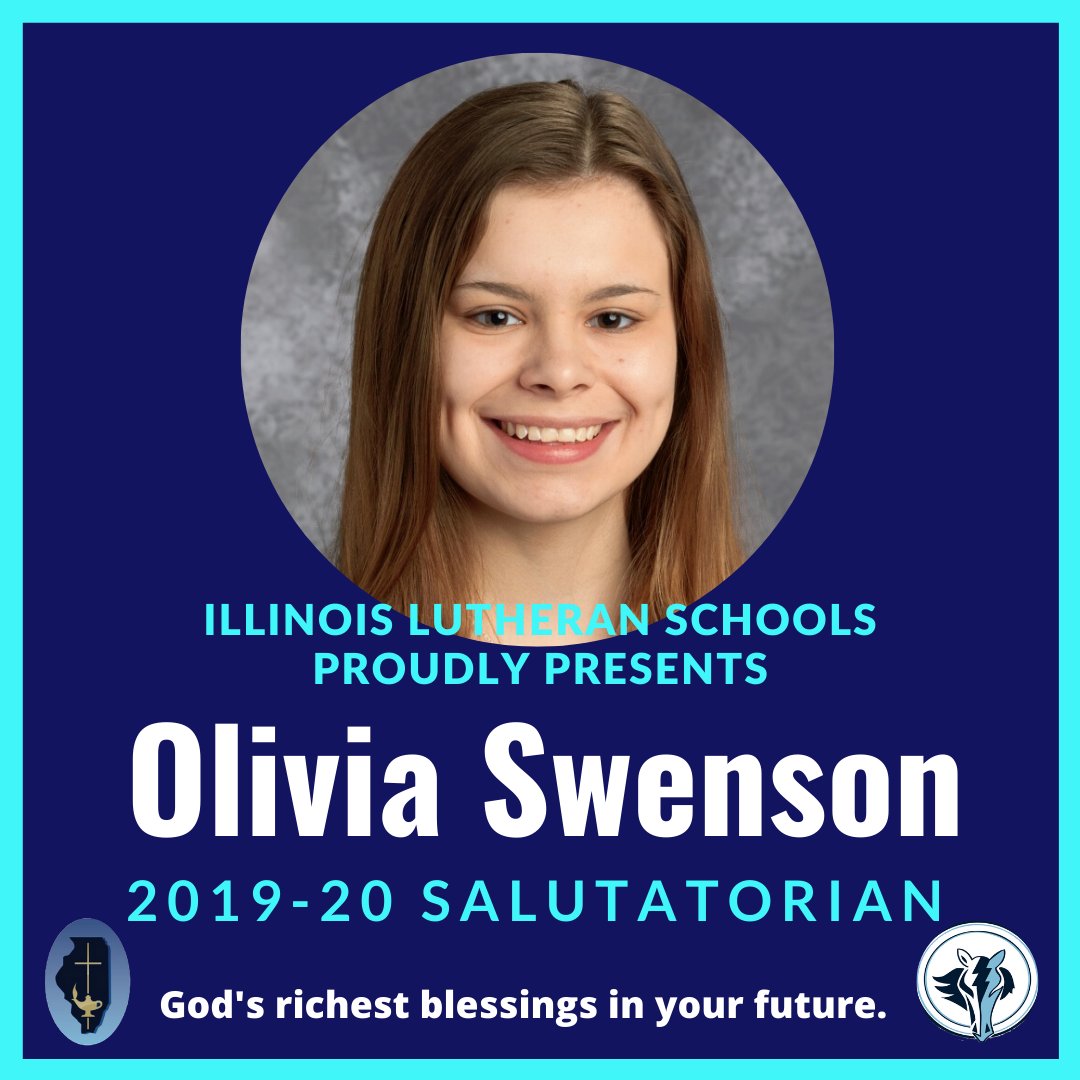 ILSChargers's tweet photo. Illinois Lutheran is proud to announce this year's Valedictorian, Elijah Dorn, and Salutatorian, Olivia Swenson.
Thank you for using your gifts to their fullest. #toGODbethe glory #knowgrowshow @ilschargers https://t.co/jZt0T7pvS8