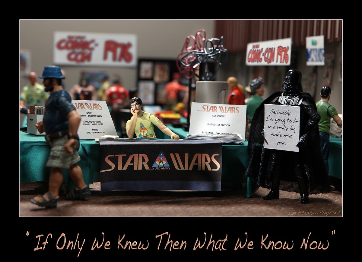 HayfordPhoto's tweet photo. #CharlesLippincott passed away.  He was tasked with promoting #StarWars before anyone (including himself) knew what to expect on screen. Lucasfilm had me re-create his endeavor of pitching it to the Comic Con crowd in 1976.  I'm grateful that project allowed me to get to know him https://t.co/WN1lRcJuYH