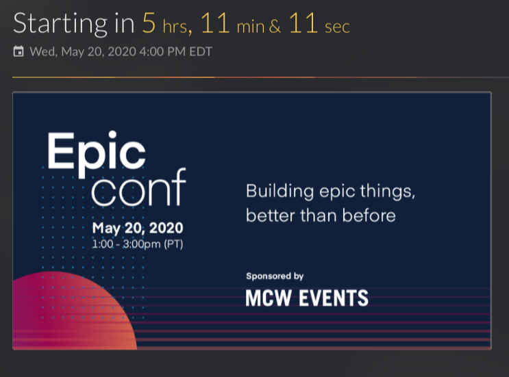 EpicConf tweet media