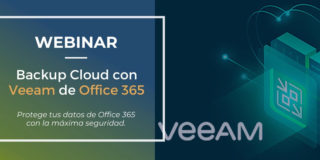 VerneGroup's tweet photo. WEBINAR | Protege tus datos de #Office365 con la ayuda de @Veeam_Es 🔏

Su solución #BackupCloud te permitirá proteger tus #datos ante #amenazas, restaurar rápidamente archivos y cumplir los requisitos legales

¡Inscríbete ahora! 👉 https://t.co/Go6NReh9EZ 
|Mañana 21 a las 11H| https://t.co/oBQp8xO2ar