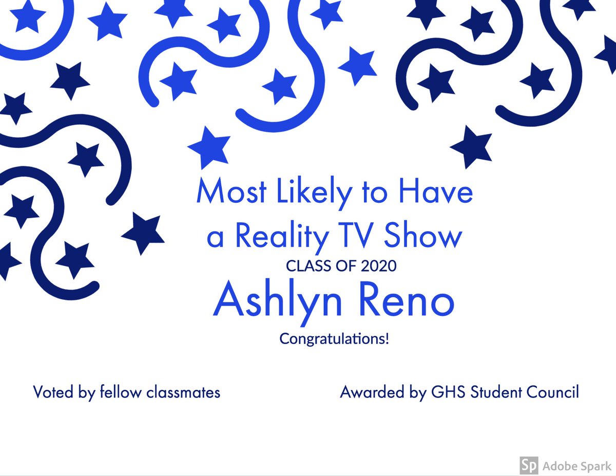 SENIOR SUPERLATIVES:
the votes are in!! Most likely to have a reality TV show goes to...