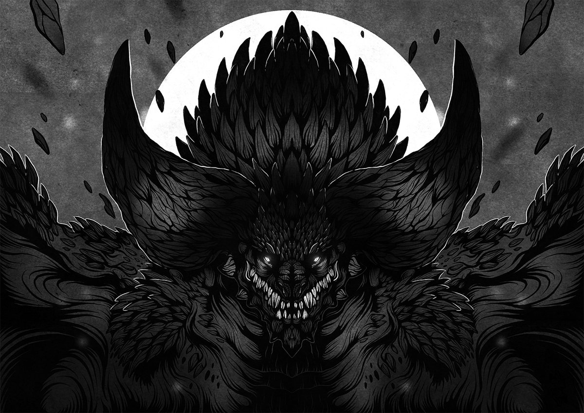SarahMasonArt's tweet photo. NERGIGANTE. https://t.co/Br3Qdzqh8P