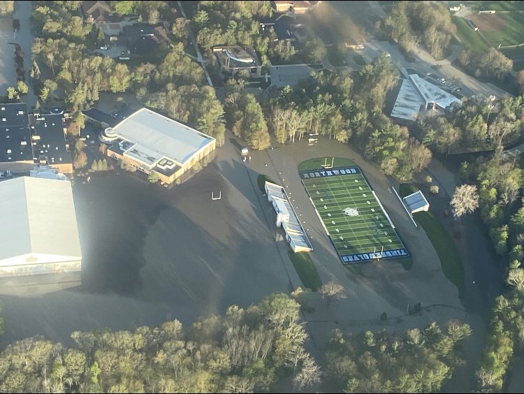 NorthwoodSnC's tweet photo. Going to be drying out for a while. Stay safe Midland! #GoMAD https://t.co/YZoq6Mjn5G