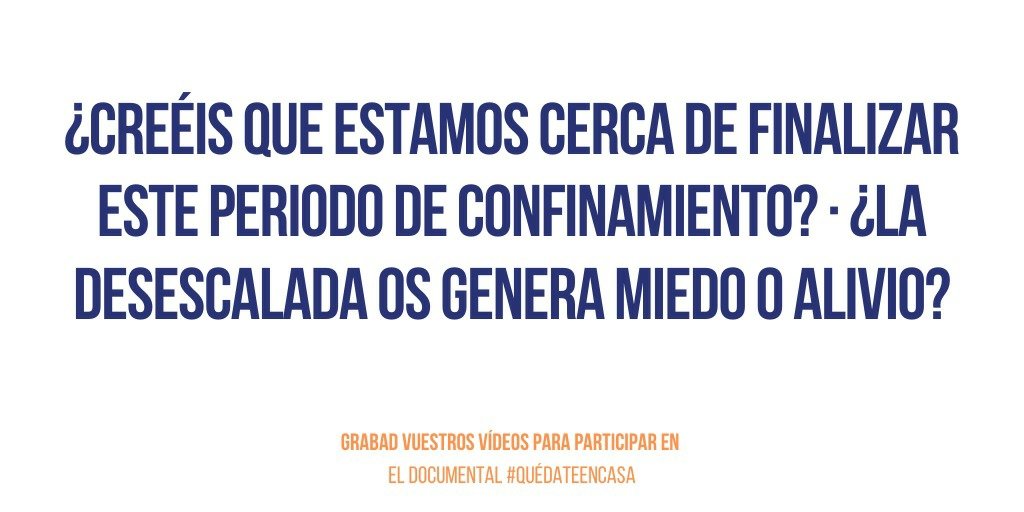 ¿Cuáles son vuestras sensaciones estos días de tanto revuelo por el proceso de desescalada?