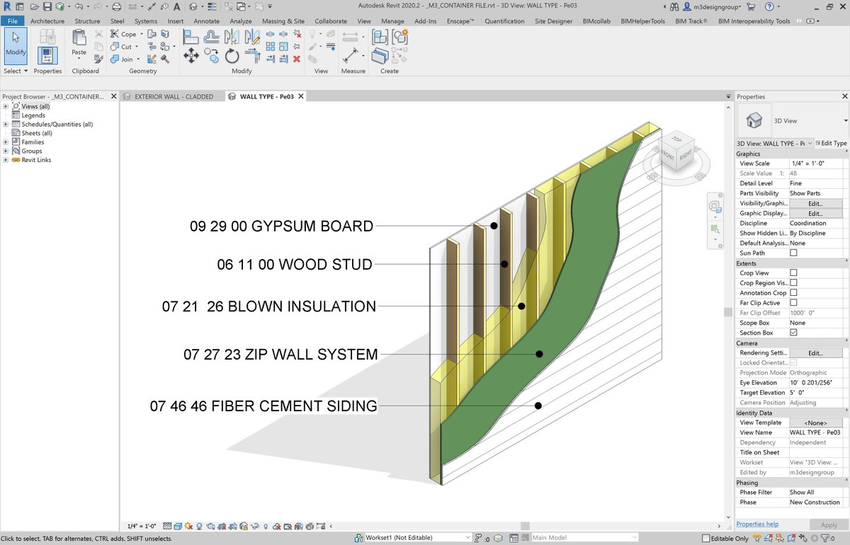 WALL TYPE: Pe03 #BIM #REVIT #VDC #3D #CONTECH #BUILDINGINFORMATIONMODELING #VISULATIZATION
#PIXELSARECHEAPERTHENBRICKS #ARCHITECTURE #CONSTRUCTION #DESIGN #AEC #AECTECH #RENDERING #3DRENDERING #SHOWITBETTER