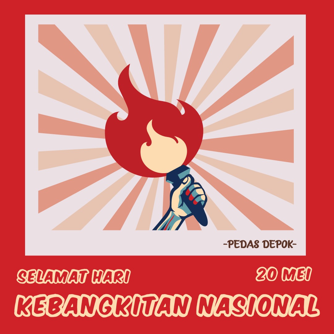 Pedas_Depok's tweet photo. Selamat Hari Kebangkitan Nasional ke-112

Mari Bersatu Melawan Oligarki di Daerah

#Depok
#PedasDepok
#harikebangkitannasional2020 https://t.co/DxUbco1Jc3