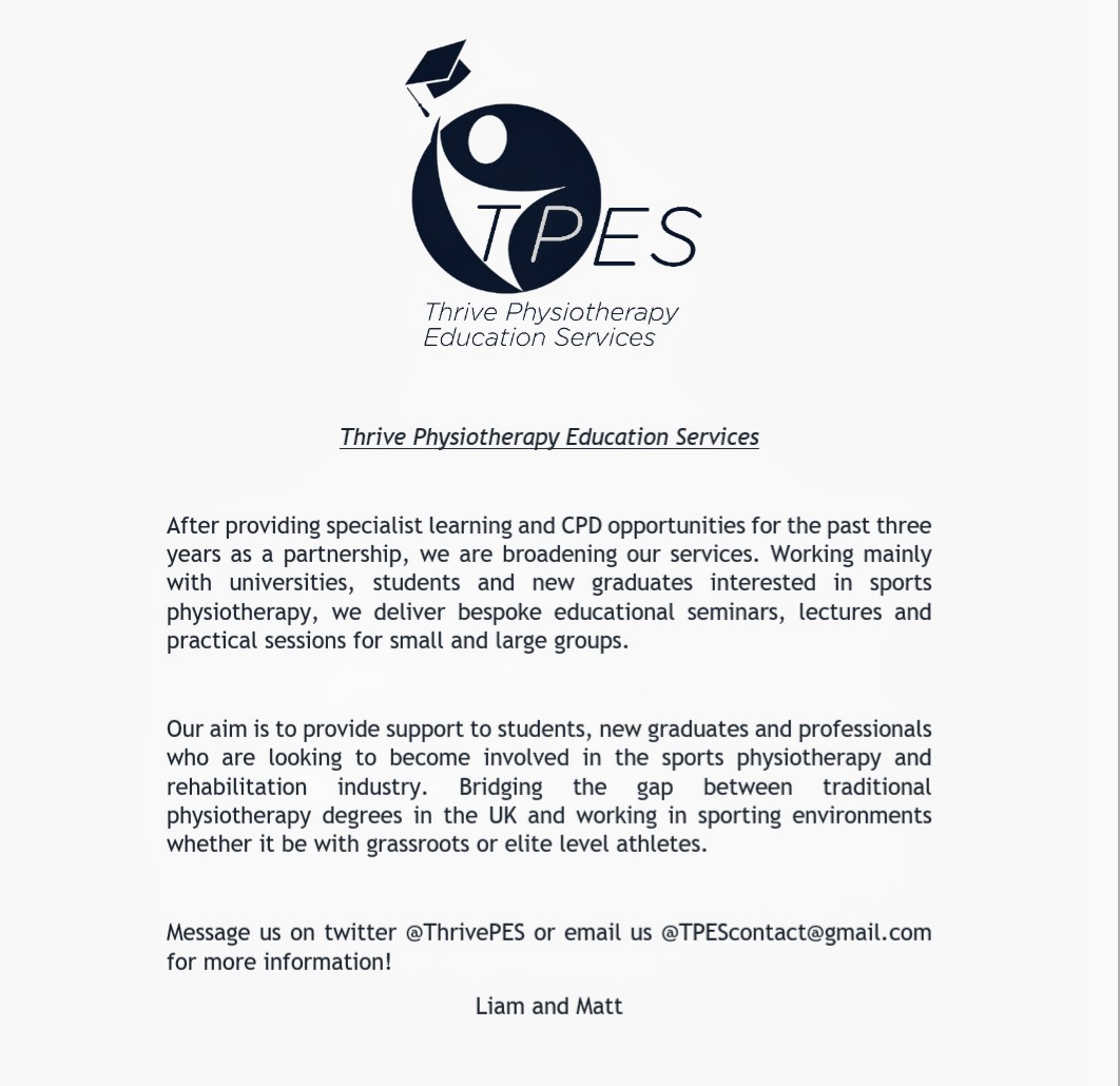 Thrive Physiotherapy Education Services tweet media