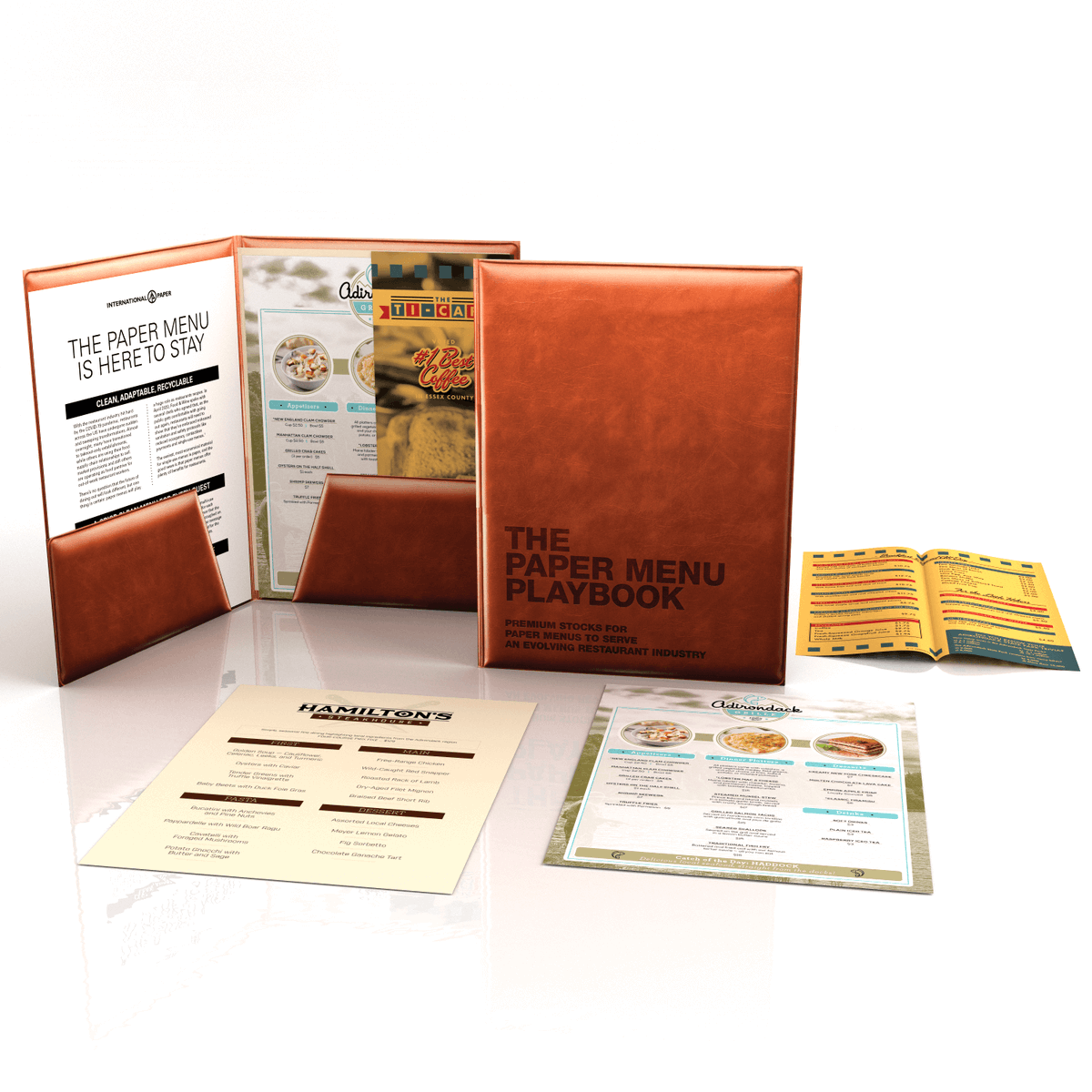 AccentOpaque's tweet photo. The restaurant menu of the future is made of paper: Single-use paper menus are sanitary, flexible &amp; sustainable! Request our NEW Paper Menu Playbook with application samples on @IntlPaperCo's popular stocks &amp; learn how to support this evolving industry. https://t.co/y15YRw62nv https://t.co/r7ujFo7xdz