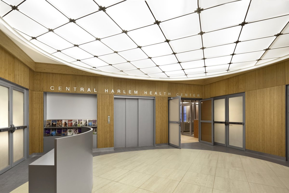 SYArchitecture's tweet photo. Modernizing a Historic District Health Center: The Central Harlem Health Center, 2008. Located in a 1930s McKim, Mead and White building, SYA’s award-winning design reinvents the public health clinic typology with dignified and welcoming spaces. https://t.co/D4fWZfFygA