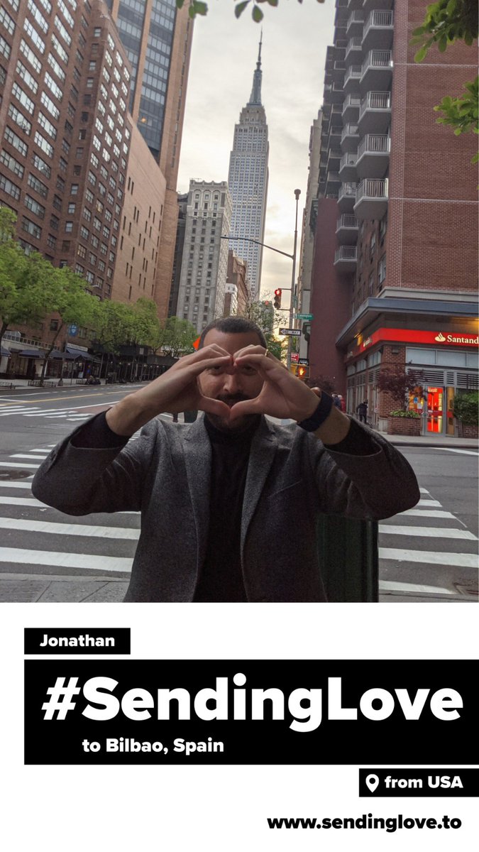 comunitac's tweet photo. Thank you, Jonathan, for #SendingLove 💞 To #Bilbao https://t.co/iRZMI2wAve