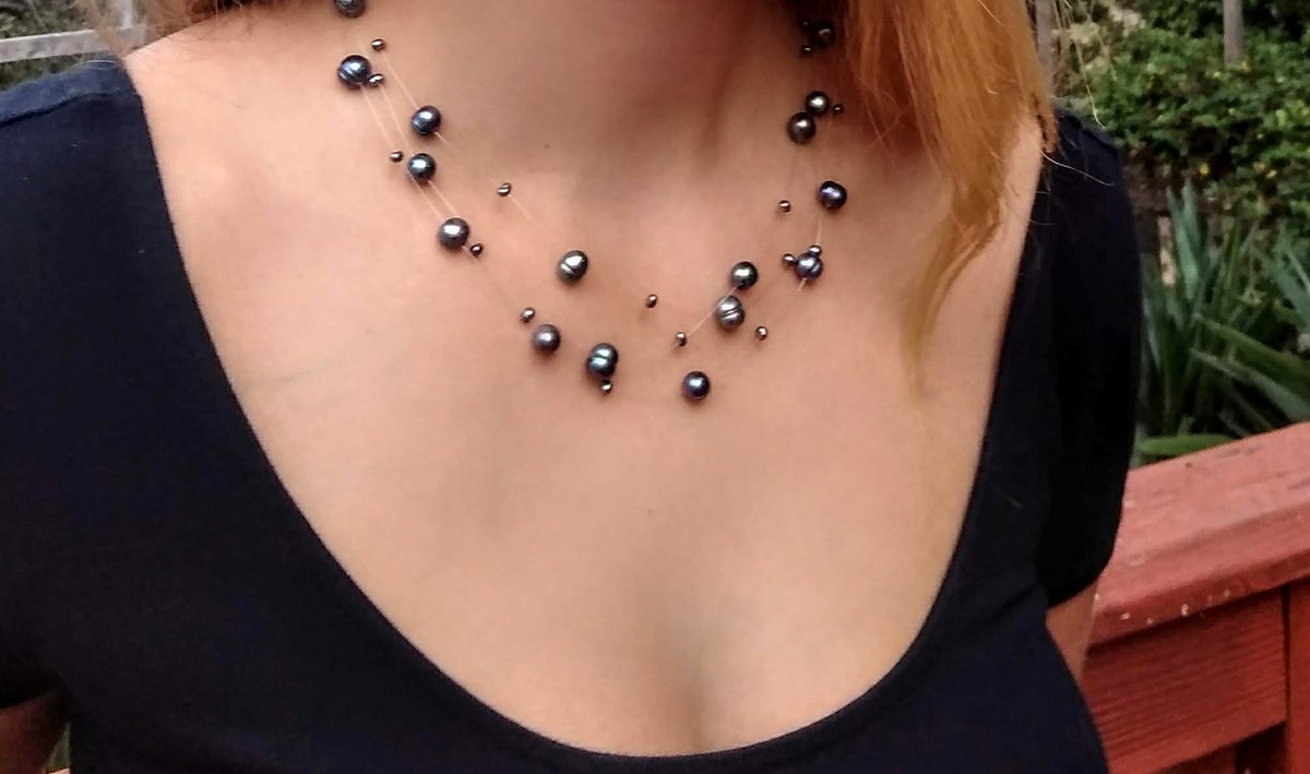 Island_Pearls's tweet photo. Thanks for the kind words! ★★★★★ "Beautiful - just as pictured. Arrived super fast!" eowynmorgain https://t.co/fe6SAOh5Zq #etsy #bridalshower #pearl #silver #minimalist #blackpearl #illusionnecklace #pearlnecklace #925sterlingsilver #realpearl #floatingpearl #elegant https://t.co/WsyLq0L6su