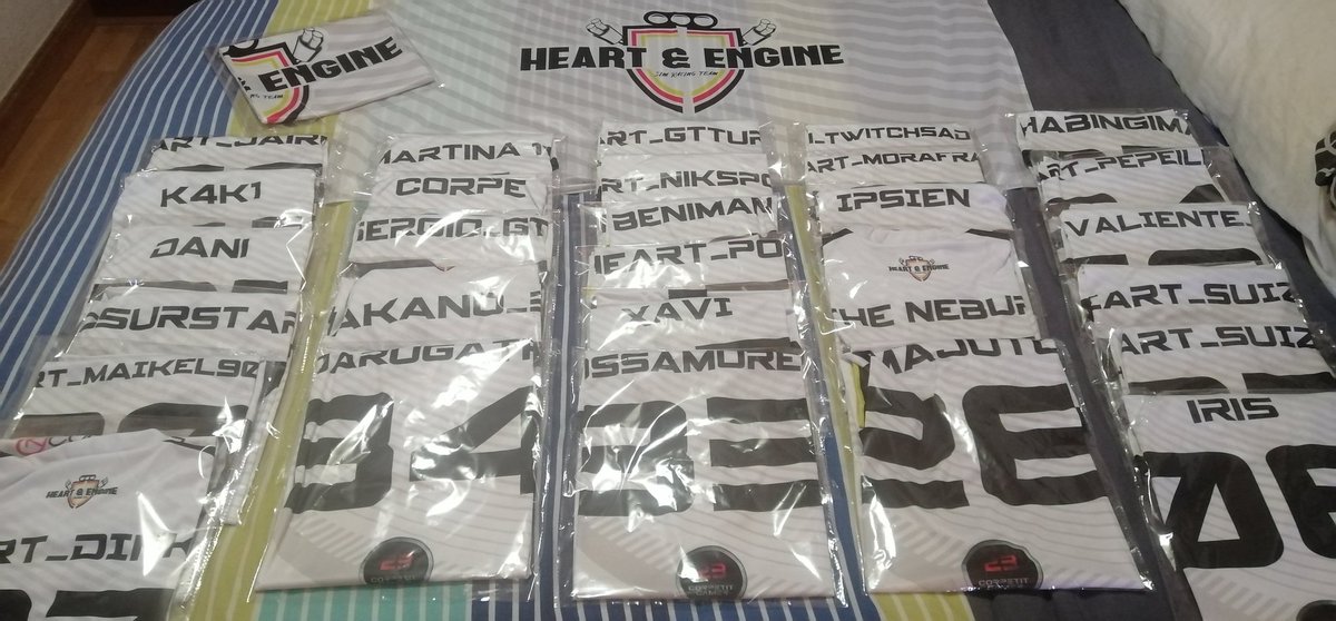 Ya las tenemos aquí!!!!
Dar las gracias a <a href="/Thunder_Clothes/">Thunder Clothing</a> por el fantástico diseño y calidad de los productos.!!!!😱

Ya estamos guapos ahora a quemar rueda ooouyeaaahhh
<a href="/RCOCKPITS_Sim/">RCOCKPITS</a> @r2gvideo <a href="/Corpetit23/">PST_Corpe</a>