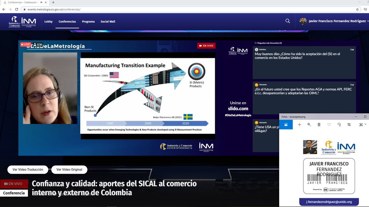 jffernandezr's tweet photo. En el #DiaDeLaMetrologia es oportuno resaltar la contribución de la metrología para el desarrollo Económico, la ciencia, la tecnología, el comercio y la reducción de la pobreza. Felicitaciones a nuestros metrólogos y a @sicsuper  e @INMdeColombia por la celebración https://t.co/41UICvqWmA