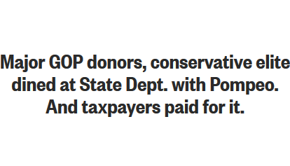 PlukPet's tweet photo. 'donors, elite'?
Come on @MSNBC, drop the #commaGimmick.
Write a proper #English sentence, use AND.

#MikePompeo 
#dinnergate #MadisonGate #MadisonDinners https://t.co/6iZazAZpqW
