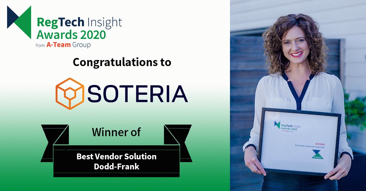 Elated to be acknowledged 'Best Vendor for #DoddFrank, as part of the <a href="/RegTechInsight/">RegTech Insight</a> Awards 2020. We remain committed to easing the complexity of #compliance and #regulation for #FinancialServices, and thank all clients who voted!

#regtech #fintech #finserv #risktech #RTIAwards