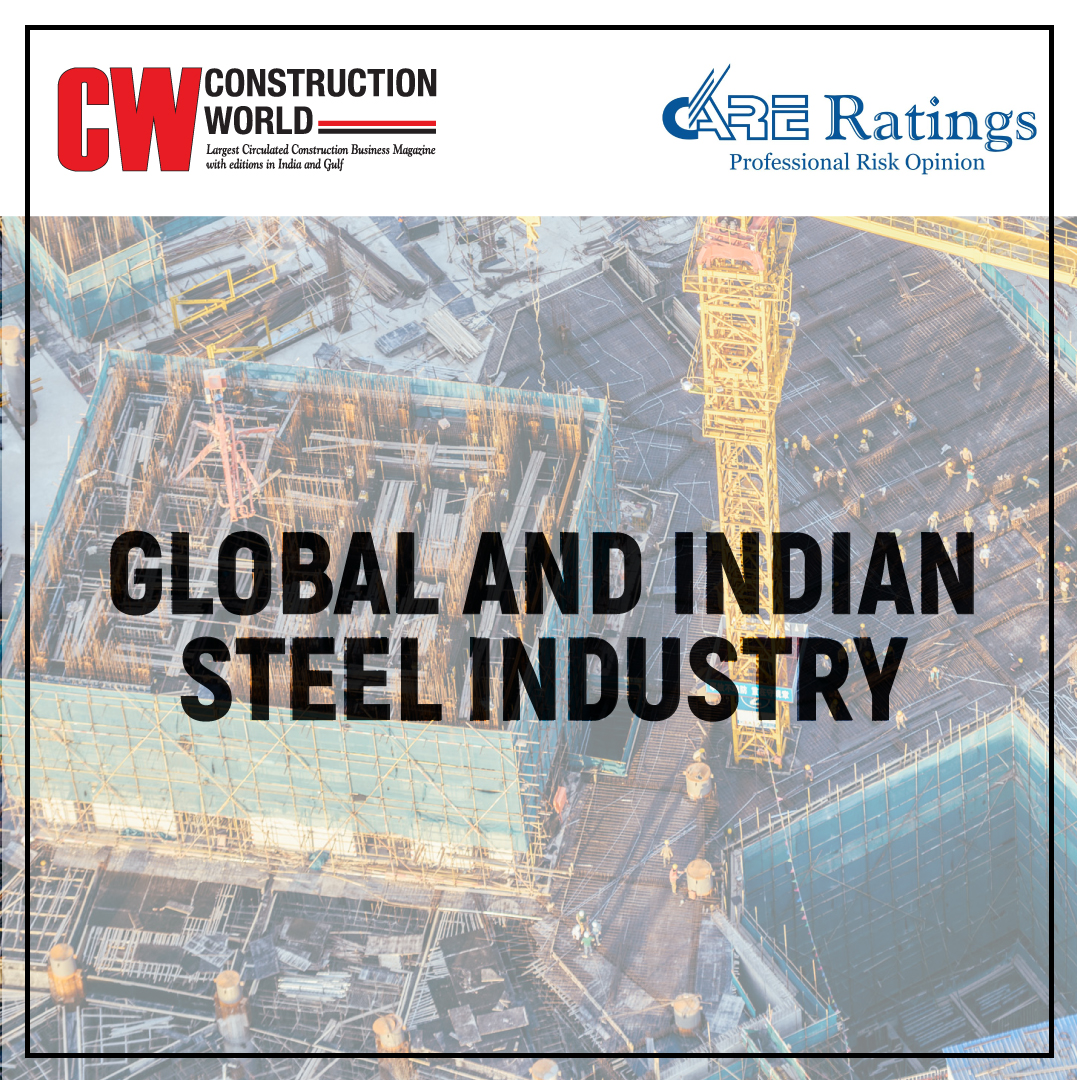 CWmagazine's tweet image. #SteelIndustry is critical to India's economic growth, considering that steel consumption &amp;amp; #infraprojects lead the development goal &amp;amp; growth for the country. Read the complete article shared by @CARERatings study on 'Global and Indian Steel Industry': tiny.cc/51tfpz