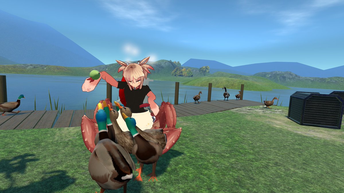 こてんこ 今日のvrchat 1 カモはチャーシューにしましょうかね 2 カモと戯れるシスターらげ 3 らげらげ 4 夏のペプシ