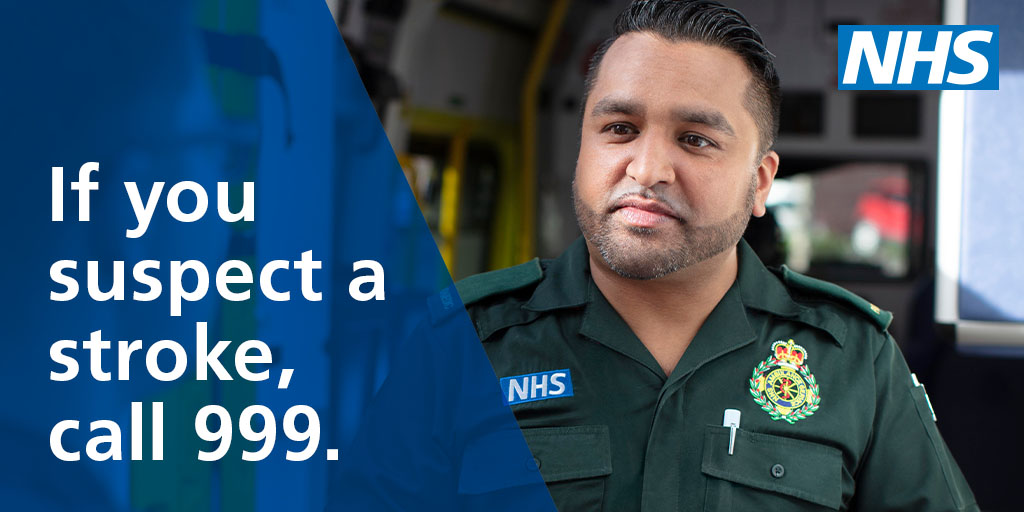 If you’re #SouthAsian, you’re twice as likely to suffer from stroke. Make sure you know the signs and dial 999 if you or someone you know is experiencing stroke symptoms.

For more information visit: ow.ly/HTBP50zLxAL