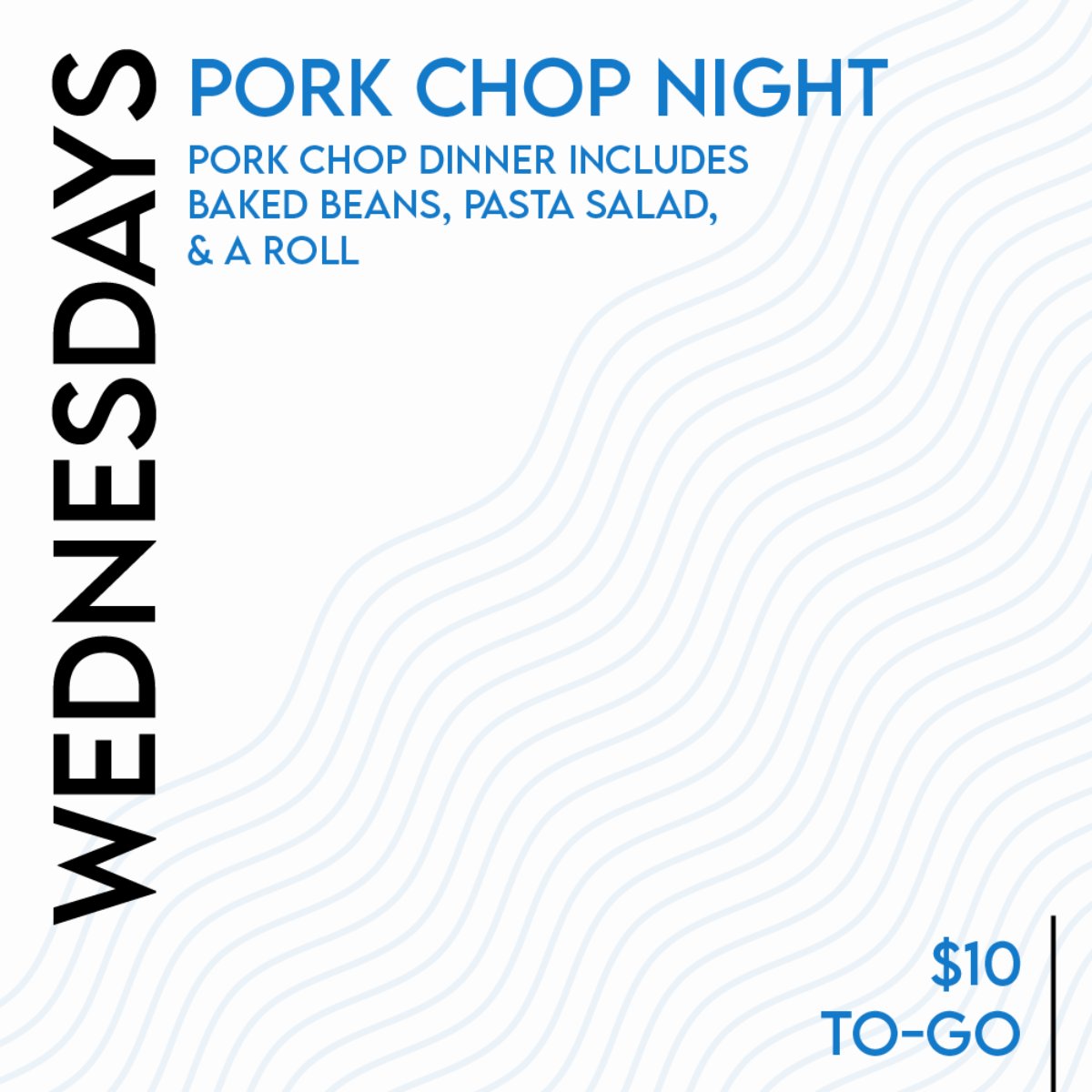 TheTriangleTap's tweet photo. Wednesdays are Pork Chop Night! Grab a delicious pork chop dinner including baked beans, pasta salad, and a roll, all for just $10 and served to-go. Plus, you can grab your favorite beers when you stop by. Call ahead at (515) 255-7265. See you soon! #DiveBarDefined  #YourLocalBar https://t.co/uJpUDGyKHv