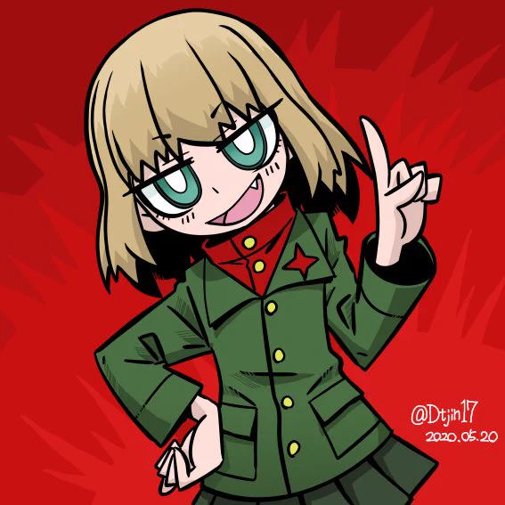 #ガルパン版深夜のお絵描き60分一本勝負
#ガルパン版深夜のお絵描き60分一本勝負_20200520
お題「カチューシャ」 