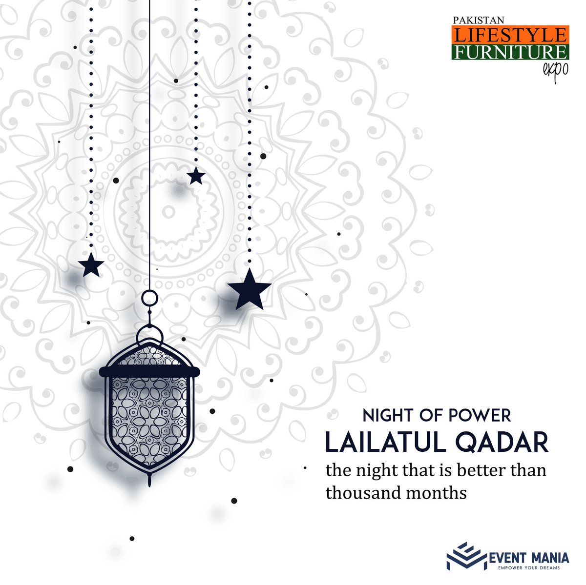 plfeofficial's tweet photo. Prophet (ﷺ) said:
"Whoever spends the night of Lailatul Qadr in prayer out of faith and in the hope of reward, will be forgiven his previous sins".
#PLFE #EventMania #LailatulQadr #Ramadan #RamadanKareem #Allah #Mohammad #Islam #Religions #InteriorDesigner https://t.co/XSoxLSbCPh