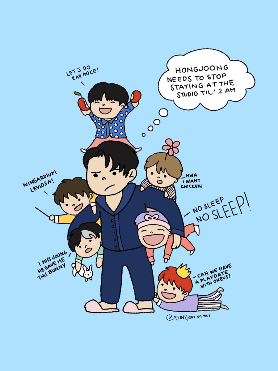Remember, while Hongjoong works hard at the studio … Mama Hwa`s  working hard at home with 6 kids 

Stream Black or White By.Hongjoong 

[ @ATEEZofficial #ATEEZ #에이티즈  #홍중 #Hongjoong #ATEEZfanart] 