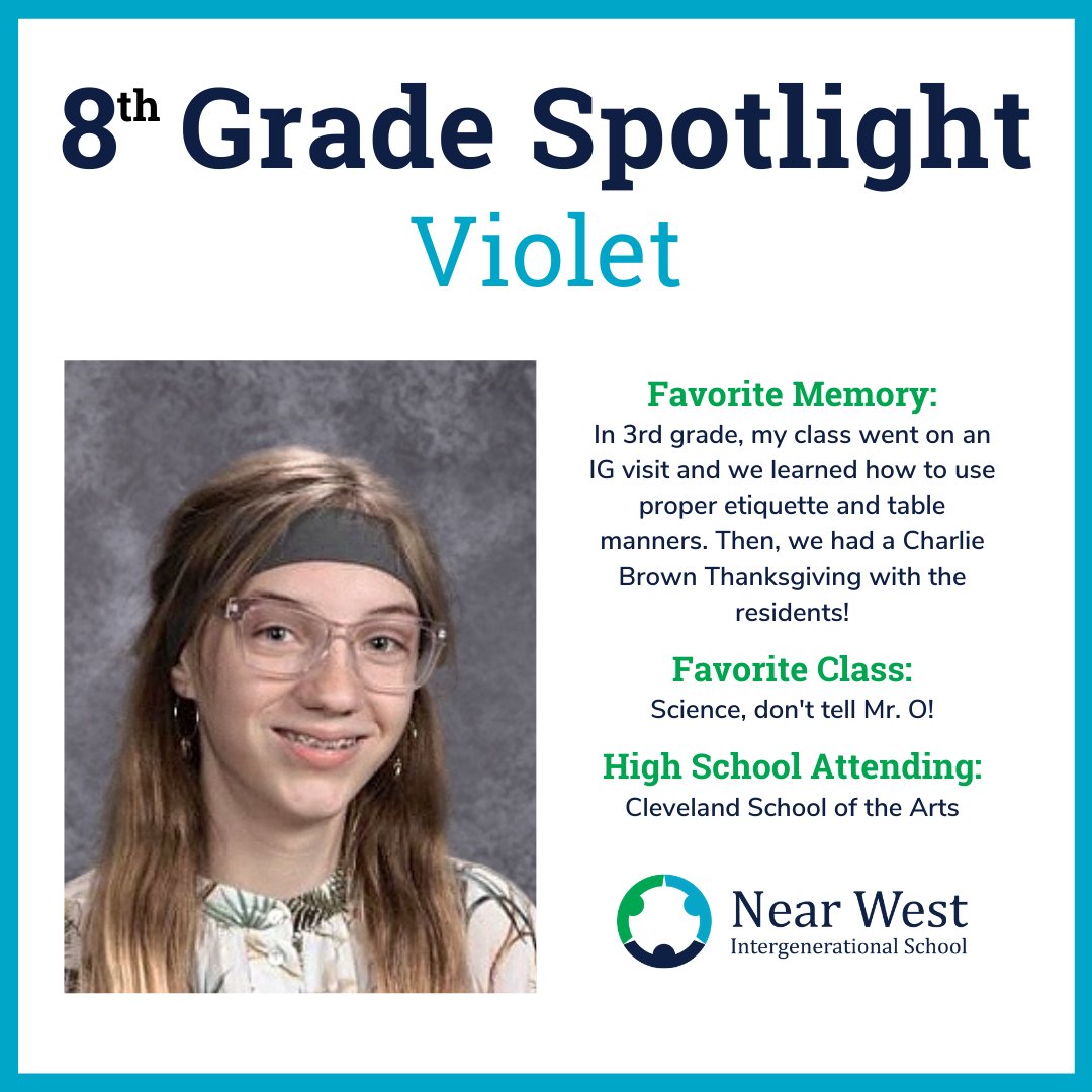 NearWestSchool's tweet photo. We're kicking off the day by highlighting more aspiring graduates! Congratulations! #IntergensConnect https://t.co/1vbmoBdm8V