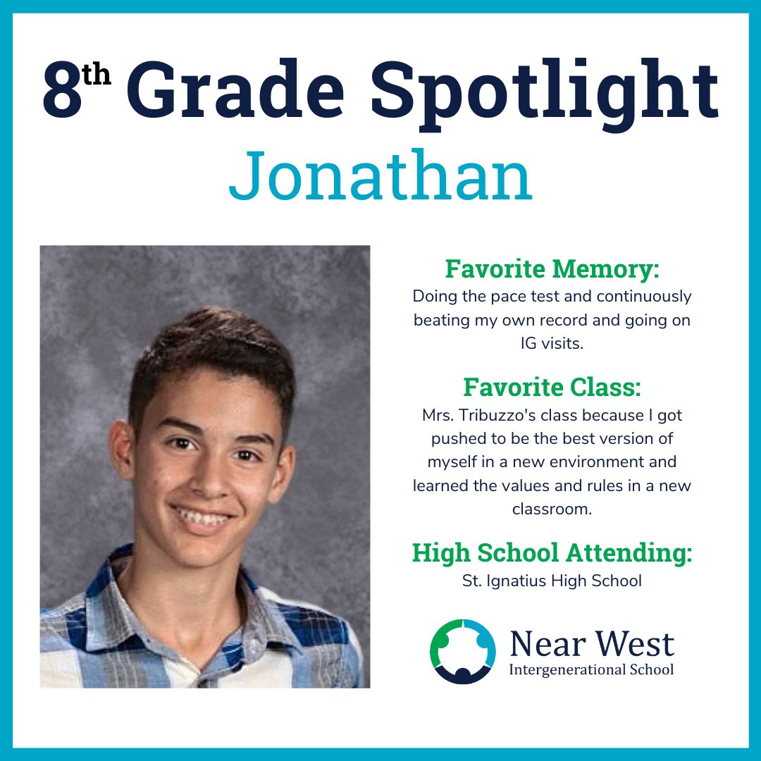 NearWestSchool's tweet photo. We're kicking off the day by highlighting more aspiring graduates! Congratulations! #IntergensConnect https://t.co/1vbmoBdm8V