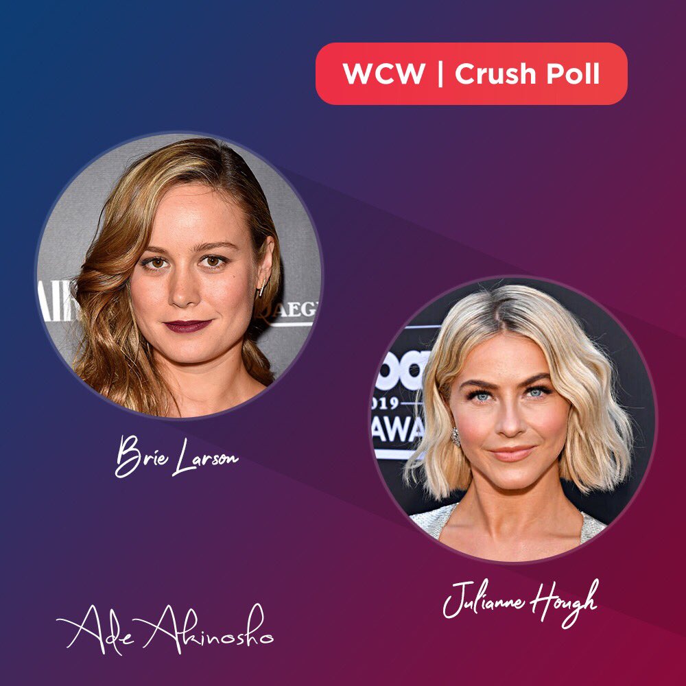 #WednesdayWisdom 

We're going to keep toying with the idea of Forces of Destiny as a Movie. That said, who is more to play the character of Brie who was Kyle’s Sister. <a href="/brielarson/">Brie Larson</a> or <a href="/juliannehough/">Julianne Hough</a>