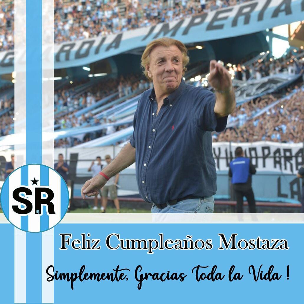 SRacingok's tweet photo. Feliz cumpleaños para el hombre que se puso 35 años de historia sobre la espalda y nos llevó paso a paso al título!
.
.
#FelizCumpleMostaza
#SimplementeRacing https://t.co/32ehWvSp9F