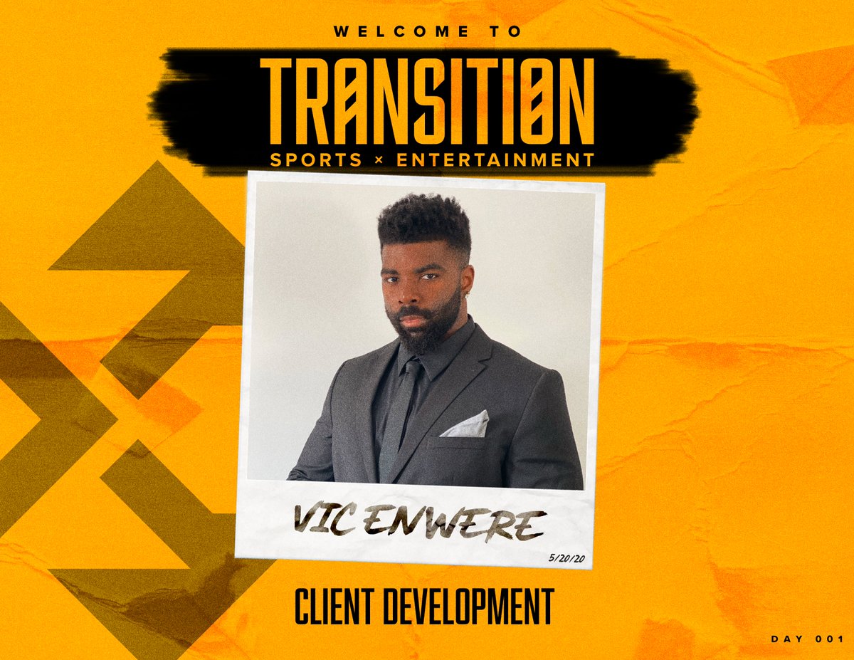 transitionse's tweet image. Allow us to introduce the latest addition to the Transition family, @VicEnwere1! The former Cal running back will be a part of our Client Development team. #TSEfam