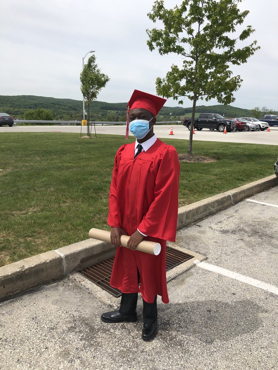 OJRHS's tweet photo. Proud OJR Graduate Myles McDougal waiting for a picture at the Wildcat.  Congratulations Myles!  ⁦@OJRSD⁩ https://t.co/CqXalsOuAC