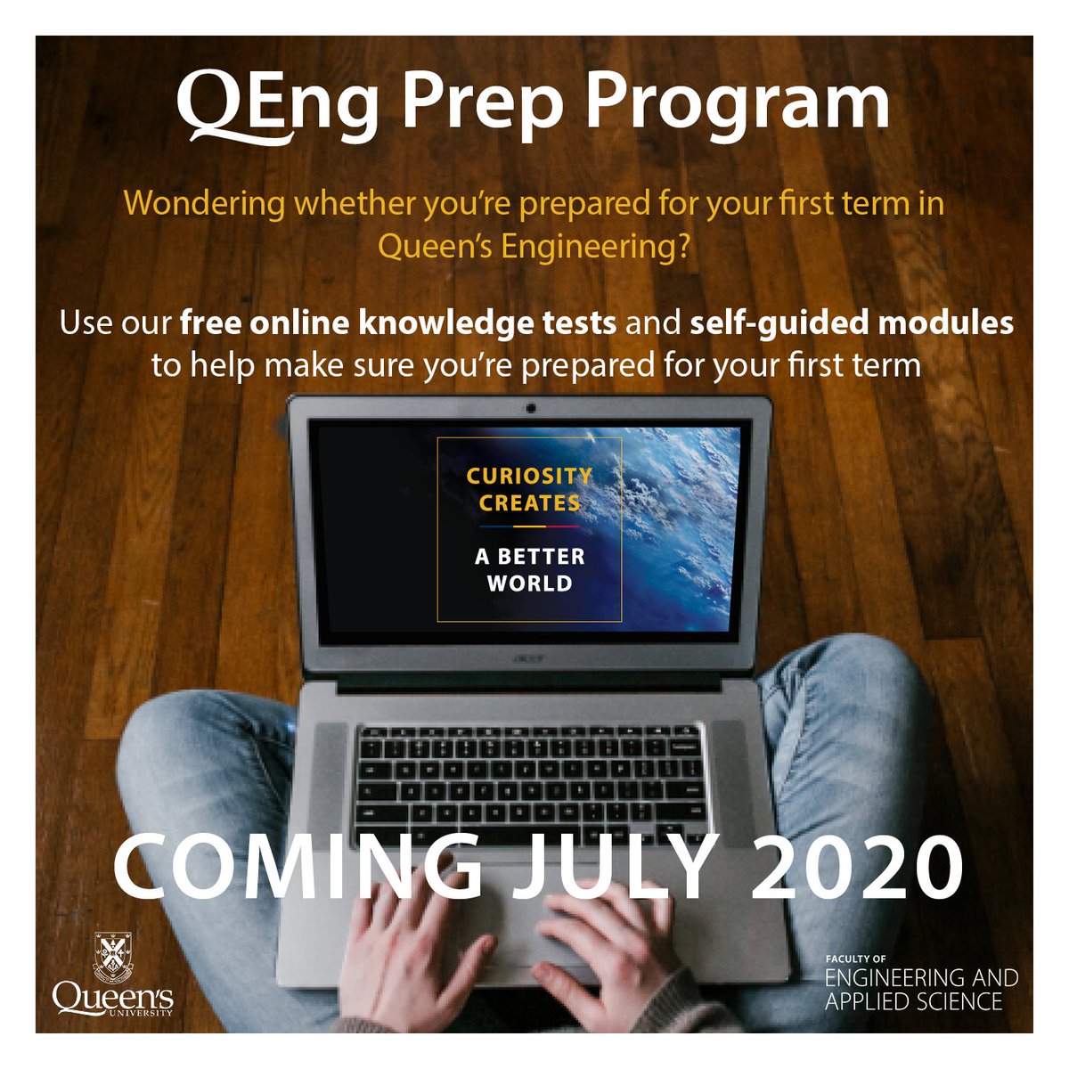 SmithEngQueens's tweet photo. Get ready for the fall with our online QEng Prep Program!
Our online program is free to any incoming Queen’s University Engineering and Applied Science student, and will be open for registration in July 2020. We are here to help you succeed!
https://t.co/k4LdNKFfgV https://t.co/S4f0bUQvem