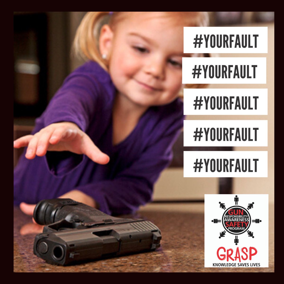 GraspSafety's tweet photo. #GRASP #GRASPCARES #graspit #safetyfirst #gunawareness #gunmatters #gunresponsibility #firearms #gunsense #rockyourrights
#secureyourweapons  #nochances #beaware #takeaction #aimforsafety #guntalk #gunsmarts  #ResponsibleStorage #gunpower #yourfault #makeitstop #knowmore #nomore https://t.co/YYqmq9PpjZ