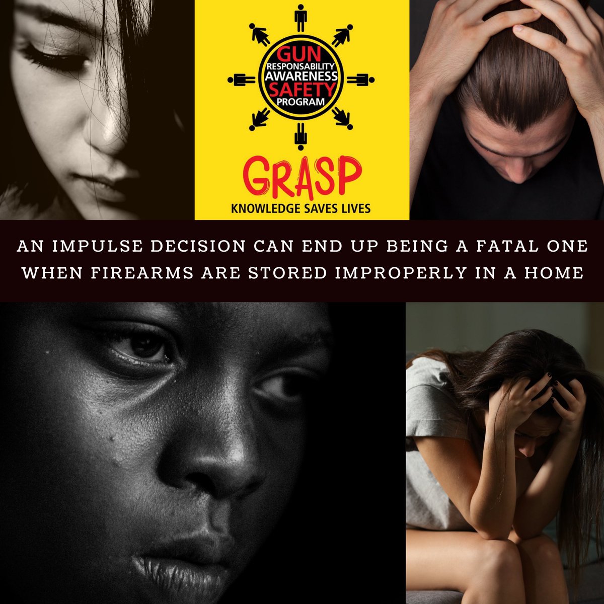 GraspSafety's tweet photo. #GRASP #GRASPCARES #graspit #safetyfirst #gunawareness #gunmatters #gunresponsibility #firearms #gunsense #rockyourrights
#secureyourweapons  #nochances #beaware #takeaction #aimforsafety #guntalk #gunsmarts  #ResponsibleStorage #gunpower #yourfault #makeitstop #knowmore #nomore https://t.co/quItAtWPMb
