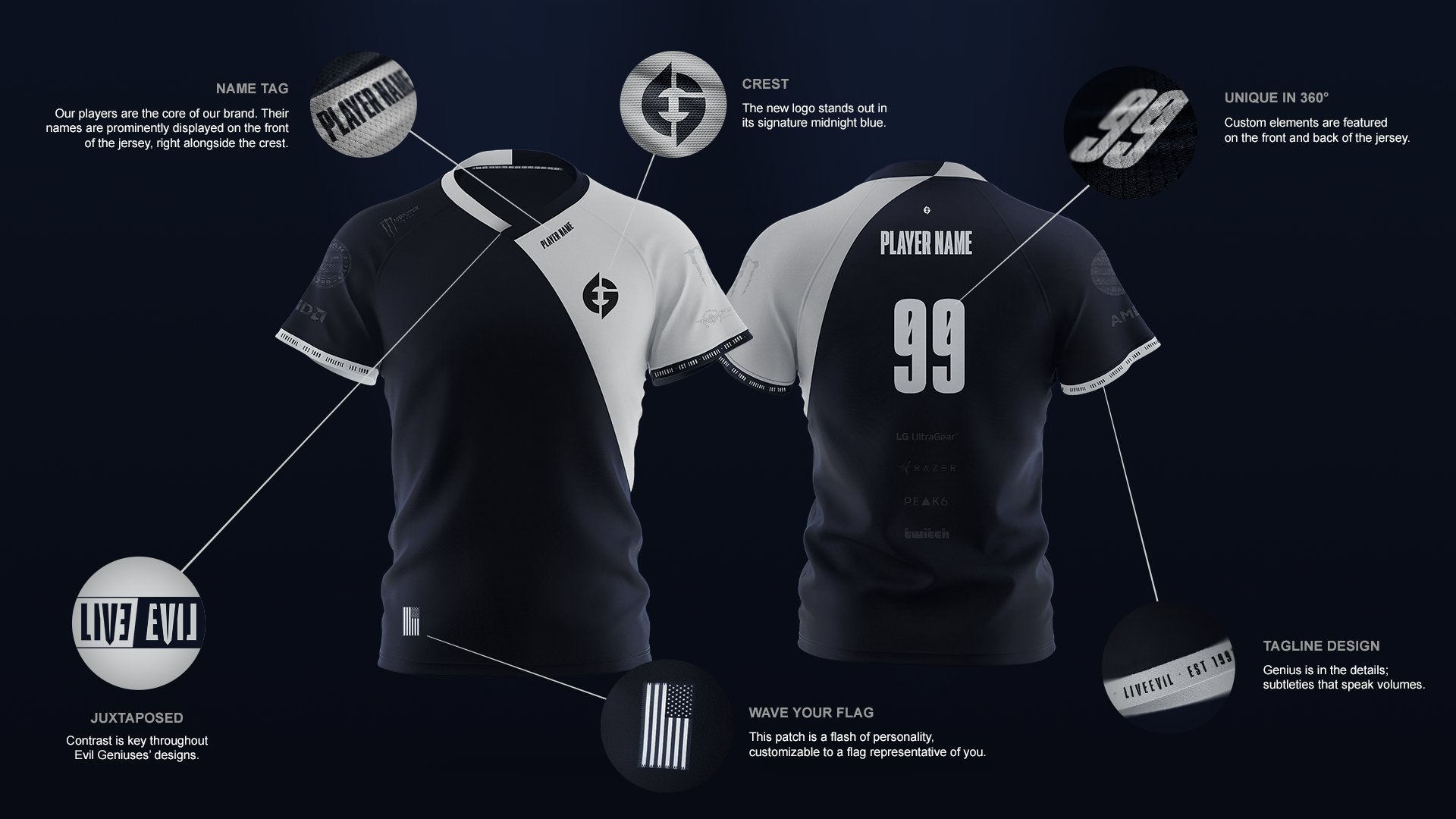 Evil Geniuses new jerseys
