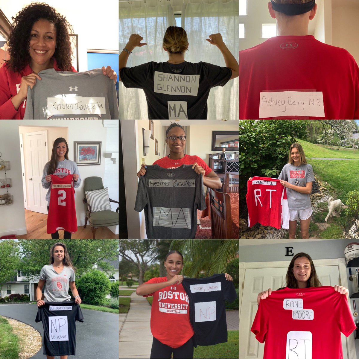 TerrierWBB's tweet photo. We recognize and commend the efforts and courage of all essential workers during this unprecedented time. 

See the thread below in which members of the team recognize and thank members of the @PartnersUrgCare community at Brookline and Boston Commons and all others! https://t.co/0dgmn6ByVH