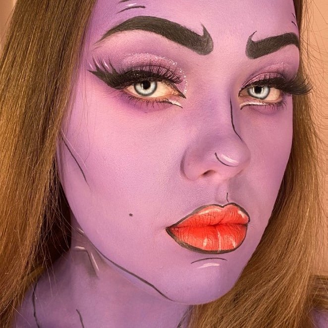 VNorthbrooke's tweet photo. Very proud of my BTEC L3 students and their final assignment work. @cymoeddcreative
#makeupunderlockdown
#studentmakeup #bodyart https://t.co/7XPMylXvIk